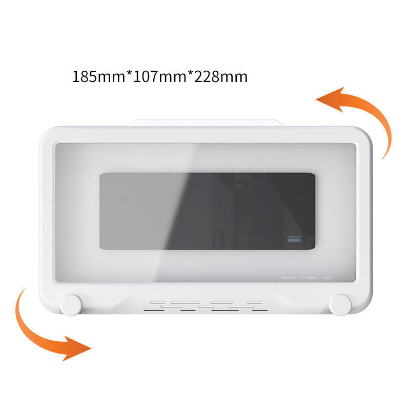 360 Degree Rotating Mobile Phone Holder Phone Stand Shower Phone Holder with Hook Waterproof Cover